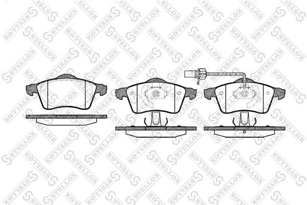 колодки дисковые п.! с антискрип. пластинами\ VW T4 &Syncro 90> диск 15' 629-001B-SX STELLOX