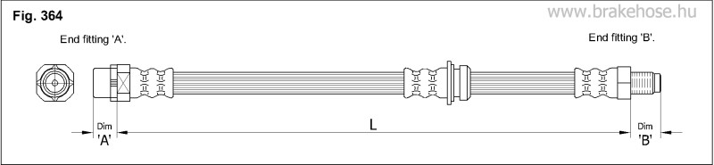 Шланг тормозной передний FT0478 FT0478 K K