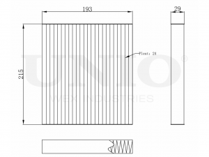 Фильтр салонный угольный FLT-40004C UNIO