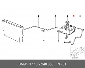 бачок расширительный!\ BMW E36/E39/E38 All 17 13 2 248 050 BMW