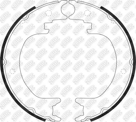 Колодки стояночного тормоза MITSUBISHI PAJERO III/IV 00-  FN0649 FN0649 NIBK
