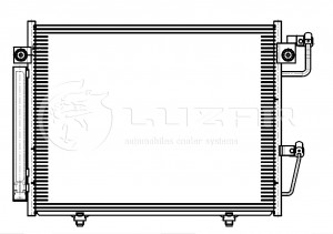Радиатор кондиц. с ресивером для а/м Mitsubishi Pajero IV (06-) LRAC11189 LRAC11189 LUZAR