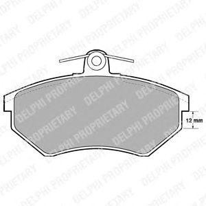 LP778 колодки дисковые п.\ Audi 80 1.6/1.9TD 91-94, VW Golf/Passat 88-97 LP778 DELPHI