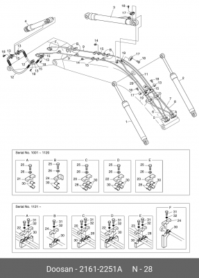 2161-2251A Прокладка 2161-2251A DOOSAN