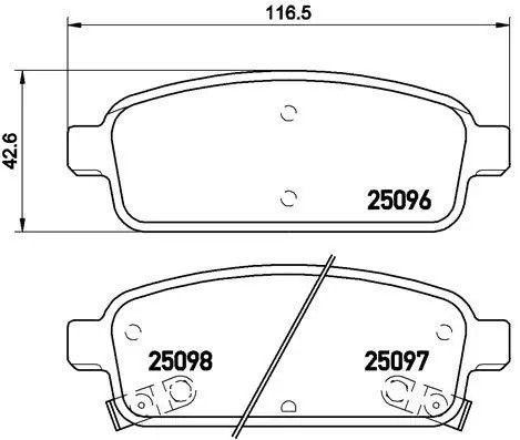 Колодки тормозные P59080 P59080 BREMBO