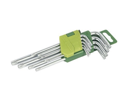 Набор ключей угловых TORX 9пр T10-T50 (с отв) /ДЕЛО ТЕХНИКИ/ 563591 DELO TEHNICI