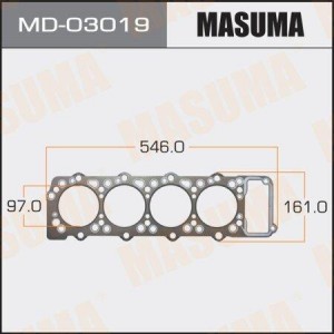 прокладка ГБЦ!\ Mitsubishi Pajero 4M40T 2,8TDi 94> MD-03019 MASUMA