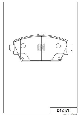 Колодки тормозные дисковые пер.NISSAN PRIMERA (P12) 02-,ALMERA TINO 00-05 D1247H D1247H MK KASHIYAMA