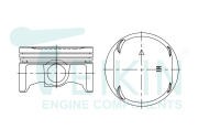 к-кт поршней! STD (4 шт.)\ Honda Accord/CR-V 2.0 R20A 06-21 38186STD TEIKIN