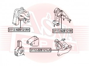 Опора двигателя 0113NZE121R 0113-NZE121R ASVA
