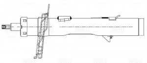 Амортизатор Ford Kuga (12-) после 10.14 г.в. (стойка) пер. лев. (AG 10195) AG 10195 TRIALLI