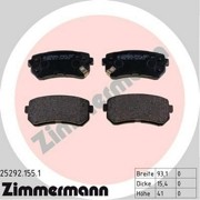 колодки дисковые !задн. 93x41x16 \ Hyundai Accent, Kia Rio 1.4i/1.6i 16V/1.5CRDi 252921551 ZIMMERMANN