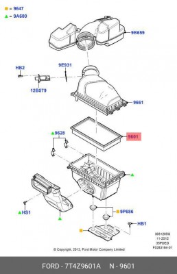 Фильтр воздушный FORD Explorer (11-) OE 7T4Z-9601-A FORD