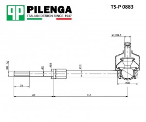 Стойка стабилизатора задняя MONDEO IV, GALAXY, S-MAX, VOLVO TS-P0883 TSP0883 PILENGA