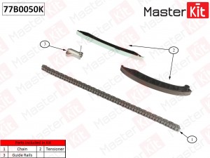 Комплект цепи ГРМ Renault Laguna 2.0dCi M9R 05- (без звездочек) 77B0050K 77B0050K MASTER KIT