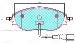 Колодки торм. Kia Sorento IV (20-) диск. перед. (PF 2285) PF 2285 TRIALLI