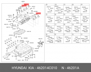 Клапан электромагнитный HYUNDAI Starex H-1 (07-) KIA Mohave (07-),Sorento (06-)  462014C010 HYUNDAI KIA