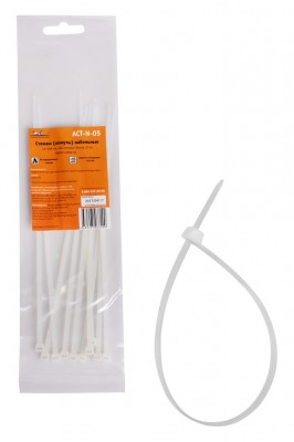 Хомут нейлоновый AIRLINE 3.6 х 200 мм белый 10 шт. ACT-N-05 AIRLINE