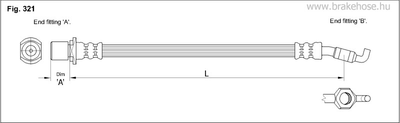 Шланг тормозной FT0956 FT0956 K K