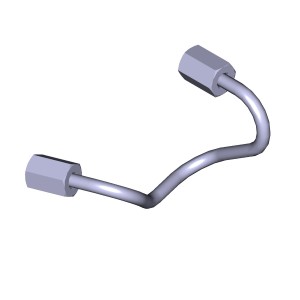 Трубка топливная ЯМЗ-534 высокого давления 3-го цилиндра АВТОДИЗЕЛЬ 53445111240320 YAMZ