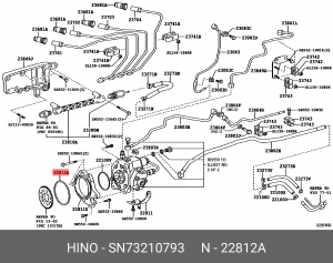 Кольцо уплотнительное ТНВД  HINO SN73210793 SN73210793 HINO