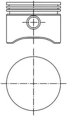 Поршень компрессора воздушного в сборе 94132710 KS DAF 94132710 KOLBENSCHMIDT
