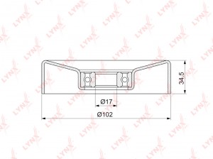 Ролик приводного ремня NISSAN Armada натяжителя LYNX PB-5373 LYNXAUTO