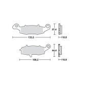 Колодки дисковые MCB843 MCB843 TRW LUCAS
