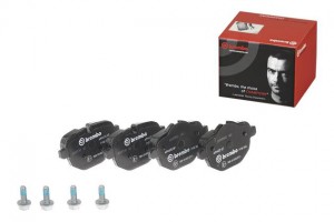 Колодки тормозные BMW 5 (F10),X3 (F25) задние (4шт.) BREMBO P06064 BREMBO