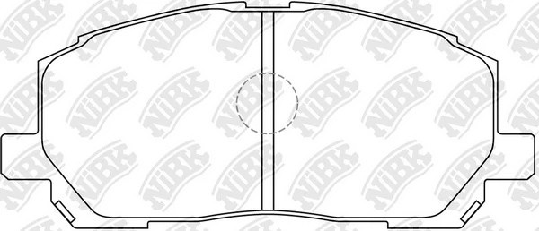 Колодки тормозные TOYOTA Highlander (07-) передние (4шт.) NIBK PN1457 NIBK