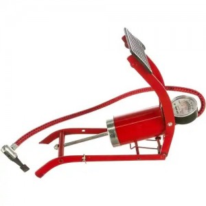 Насос ножной 1-цилиндровый с манометром АВТОСТОП AB51010 AVTOSTOP