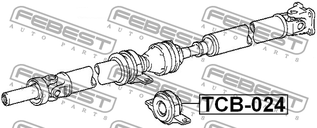 подшип.подвесной!\ Toyota Altezza/Lexus IS200/300 GXE10/JCE10 01> TCB-024 FEBEST