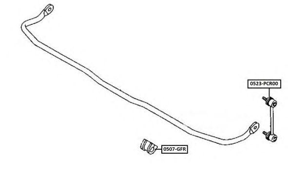 ТЯГА СТАБИЛИЗАТОРА ЗАДНЯЯ MAZDA 0523PCR00 0523-PCR00 ASVA