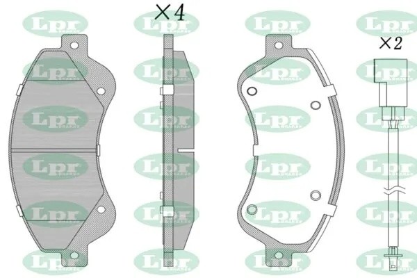 Комплект тормозных колодок 05P1259 05P1259 LPR