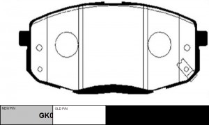 Колодки тормозные HYUNDAI Creta 2016 ~ / i30 2007 ~ 2012 KIA Carens 2002 ~ / See GK0494 CTR