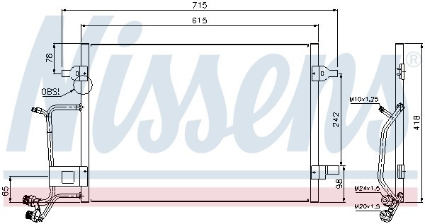 AI5140=VL816967=8FC 351 301-401 [8D0260403H] !радиатор конд.\ VW Passat 1.6i-1.9 94594 NISSENS
