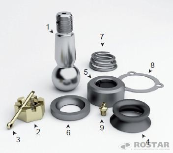 ремонтный комплект рулевой тяги КАМАЗ РОСТАР R5320-3414008 ROSTAR