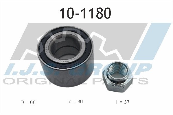 к-кт подшипника ступицы пер.!\ Fiat Uno 0.9-1.5/1.3D 83-95 10-1180 IJS GROUP