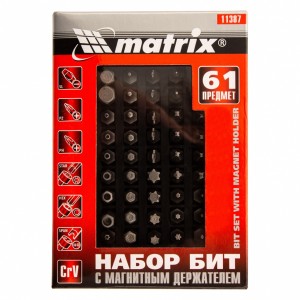 Набор бит для точной механики 61 предмет MATRIX 11387 MATRIX