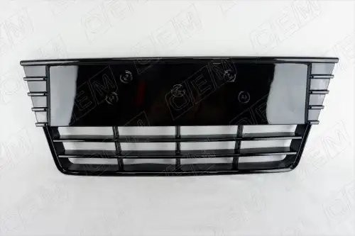 Решетка в бампер нижняя Ford Focus 3 2011-2015, черная глянцевая OEM3682 OEMPARTS