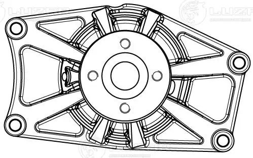 Насос водяной HYUNDAI HD65,72,78,County дв.D4DB,D4DD LUZAR LWP 0805 LUZAR