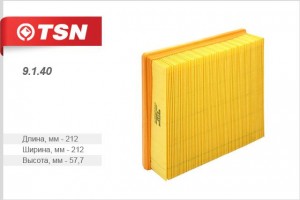 Фильтр воздушный для а/м ВАЗ 2110 (инж.) "TSN" с метал. каркасом 9140 TSN