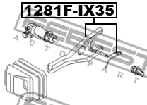 Вилка сцепления KIA RIO 15 (RUSSIA PLANT-RUS) 2015-2017 1281F-IX35 1281F-IX35 FEBEST