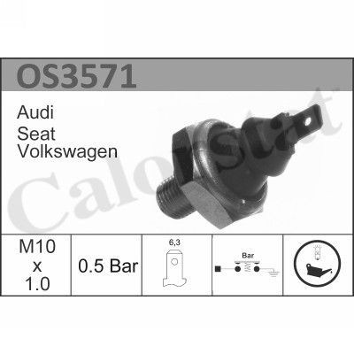 датчик давления масла!0.5 Bar\VW Golf 1.4i 16V 97>/Polo 1.0i-1.6i 95-99/Lupo 1.0 OS3571 VERNET