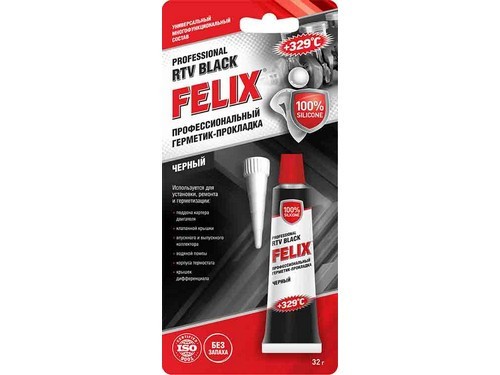 герметик-прокладка! FELIX черный 32г\ 411040062 FELIX