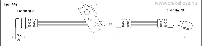 Шланг тормозной задний FT0664 FT0664 K K