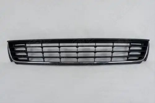 Решетка в бампер нижняя Volkswagen Polo sedan 5 2010-2015, под хромированную нак OEM3632 OEMPARTS