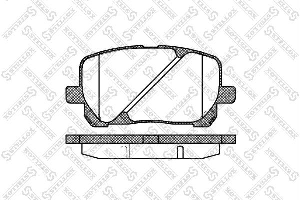 954 00 [F1YA3328ZA] !колодки дисковые п.\ Toyota Avensis Verso 2.0VVT-i/2.0D4-D  965-000B-SX STELLOX