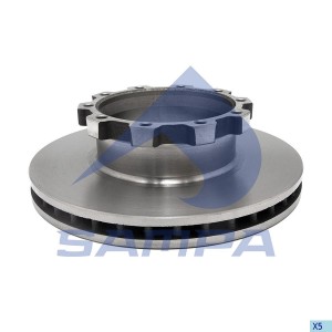 SCANIA 4/5 СЕРИЯ D-430mm, H-131mm, 10 болтов, вентилируемый 041.073 SAMPA
