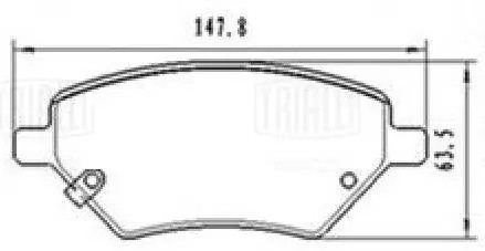Колодки тормозные дисковые передние керамические PRO PF2310CR TRIALLI